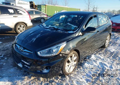 2014 Hyundai Accent Se z USA, uszkodzony, nr VIN KMHCU5AE9EU175044